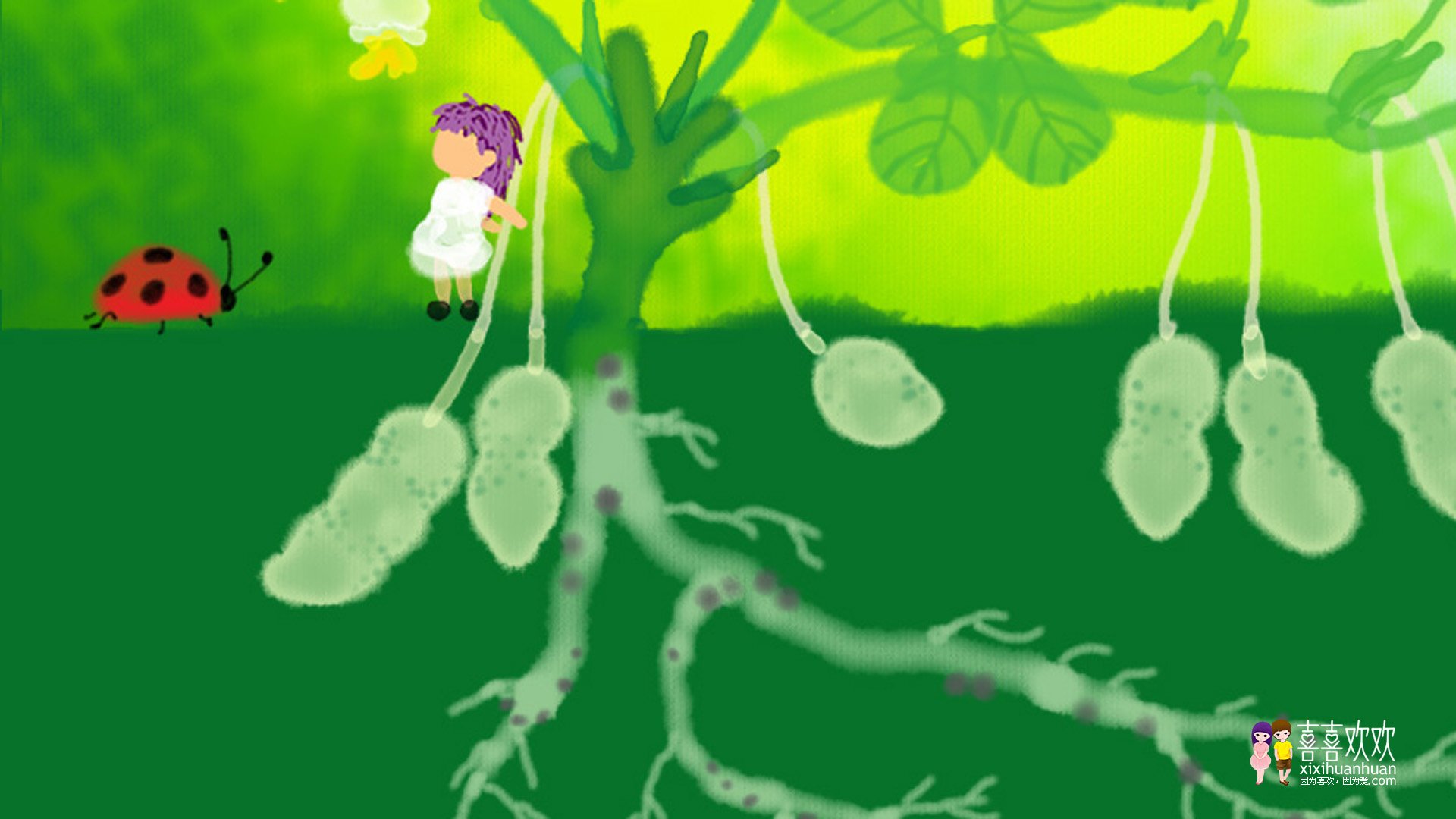 动漫,画儿晴天,儿童桌面专用