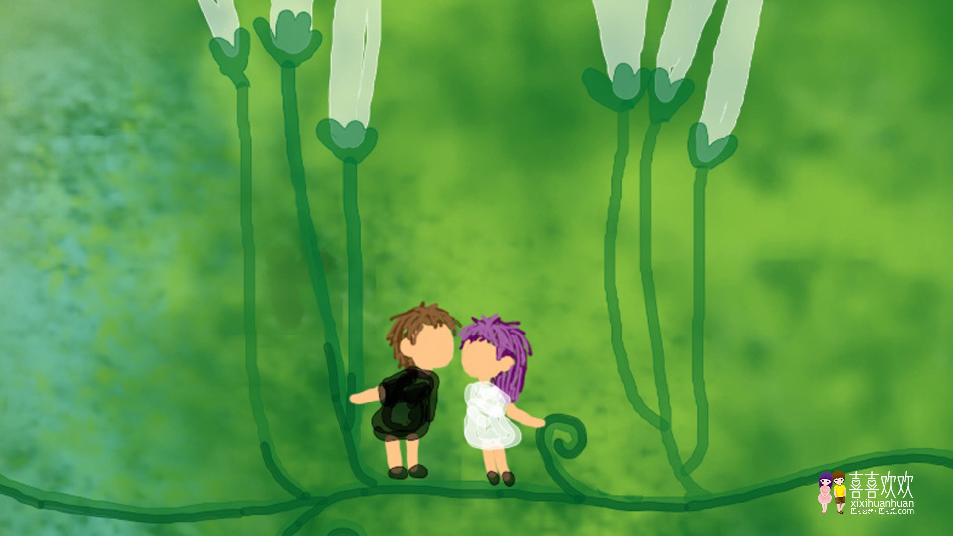 动漫,画儿晴天,儿童桌面专用