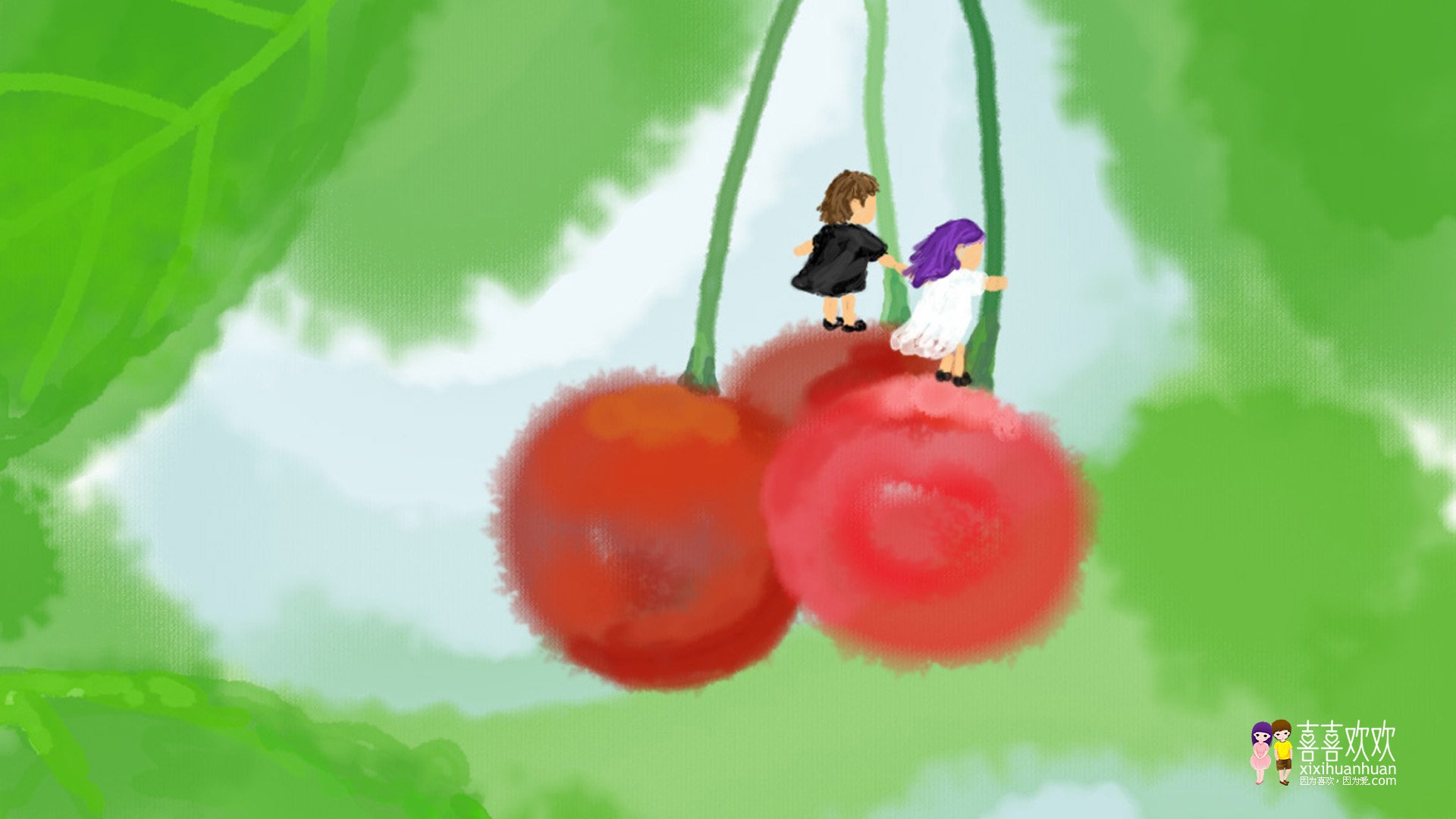 动漫,画儿晴天,儿童桌面专用