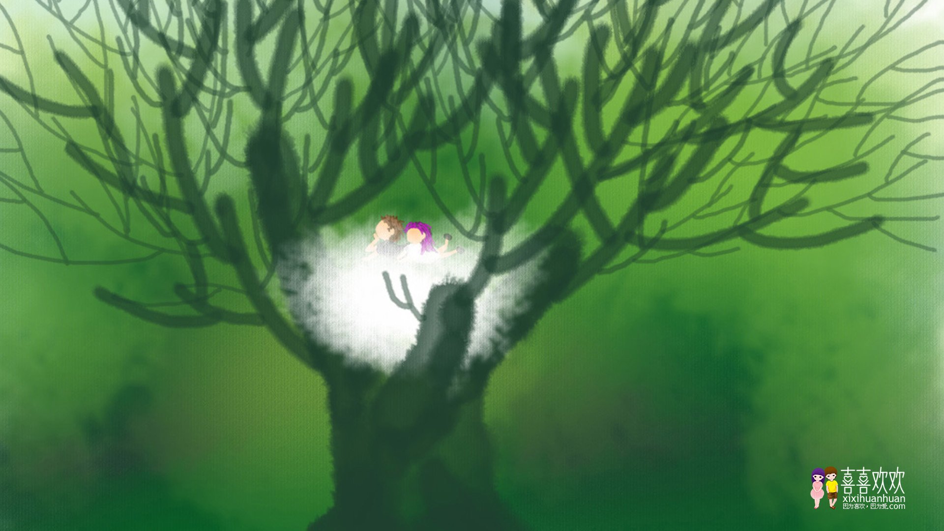 动漫,画儿晴天,儿童桌面专用