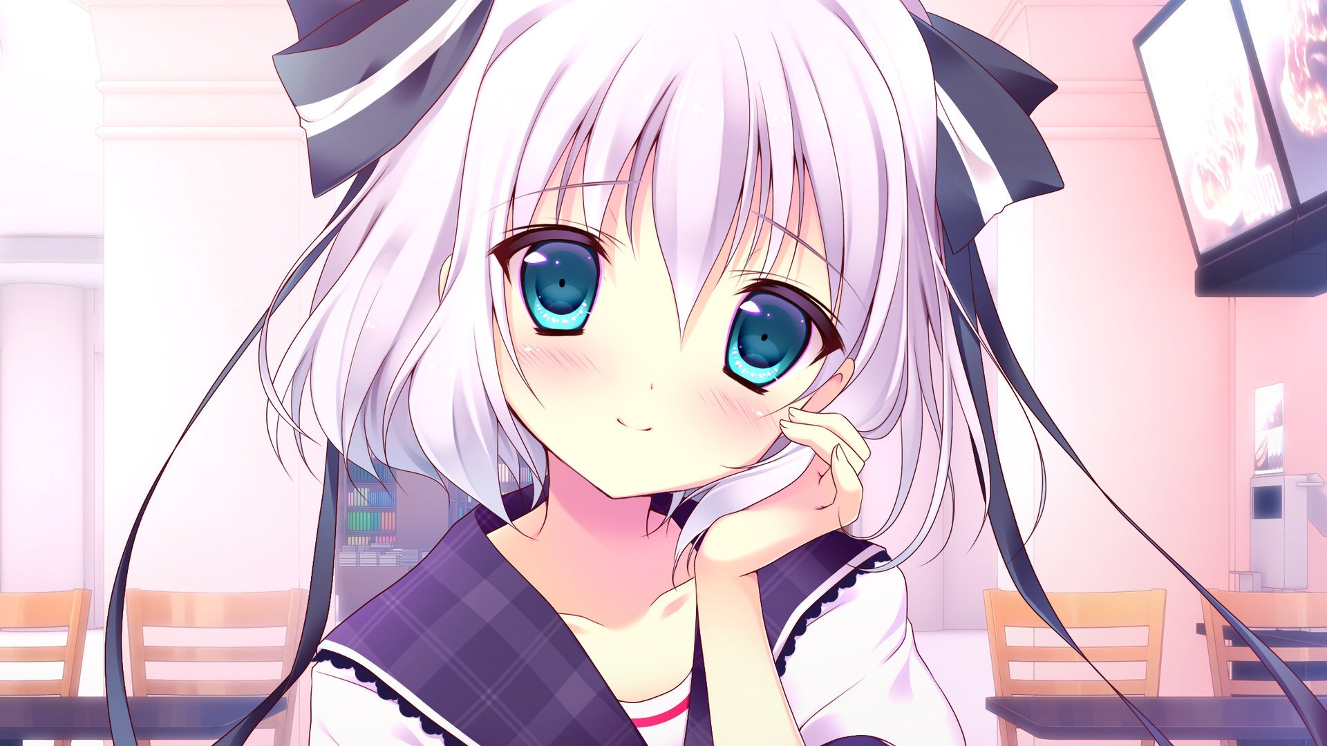 动漫,我只喜欢你,萝莉,少女,手绘,卡通,儿童桌面专用