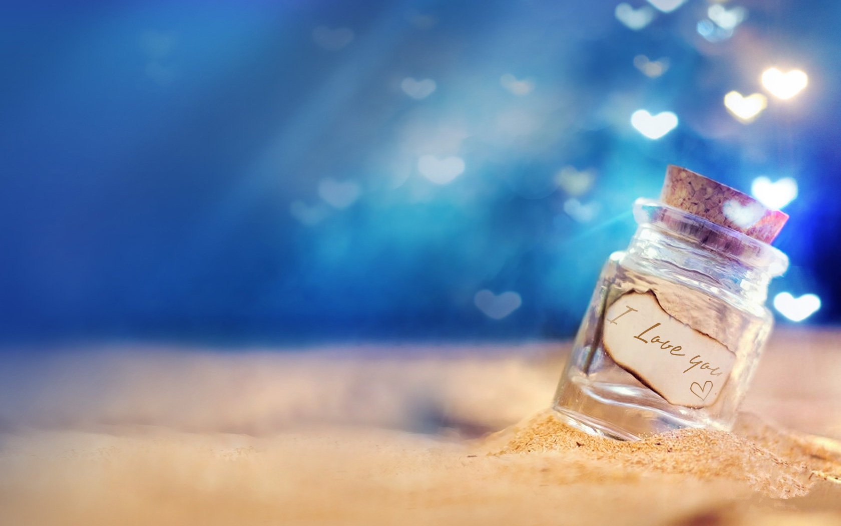爱情美图,唯美温馨,许愿瓶