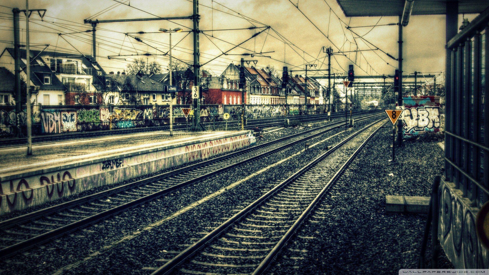 风景,火车,铁路,儿童桌面专用