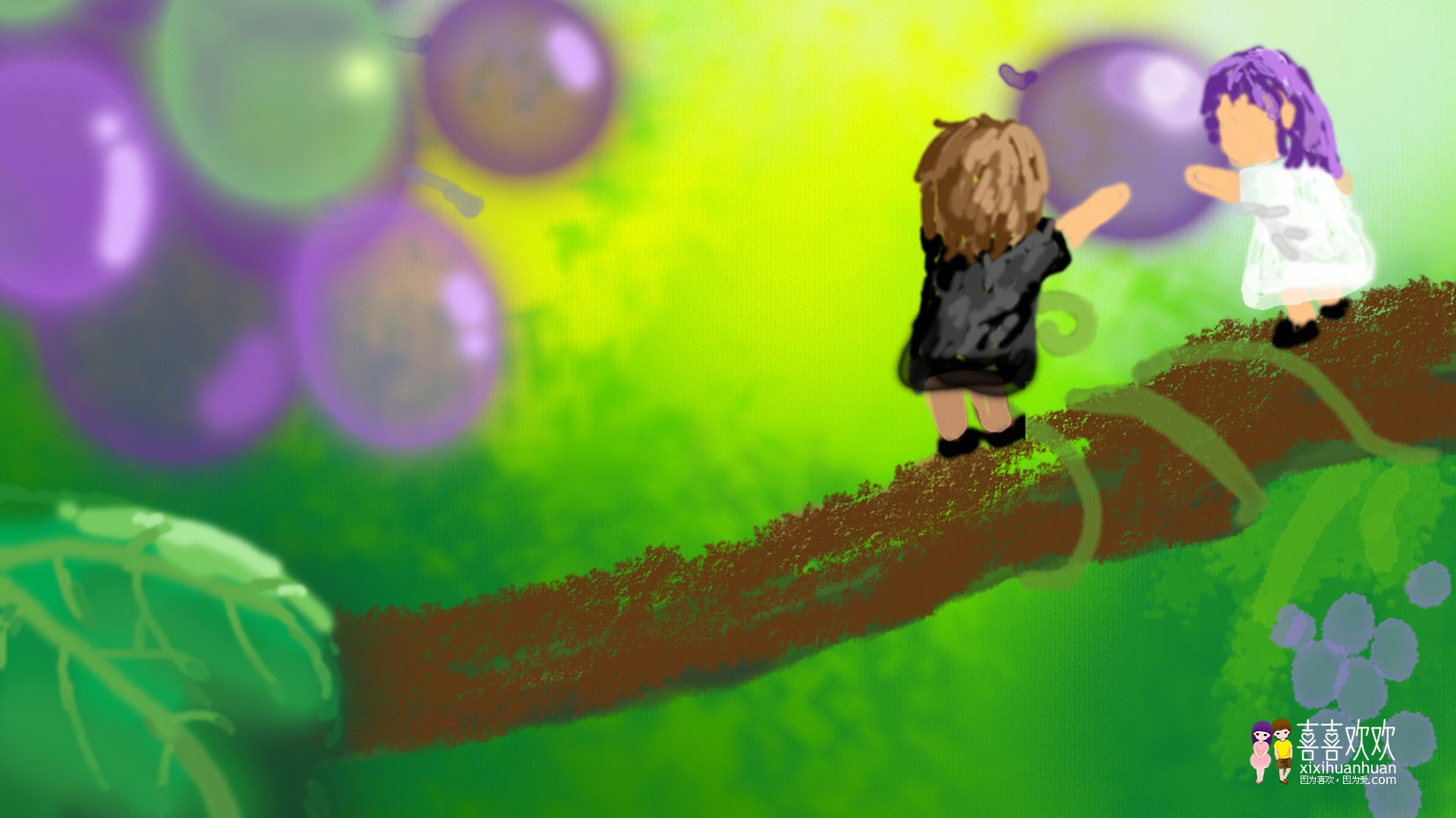 动漫,画儿晴天,儿童桌面专用