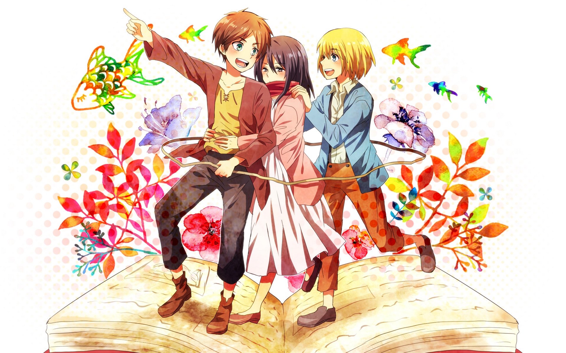 动漫,进击巨人,儿童桌面专用