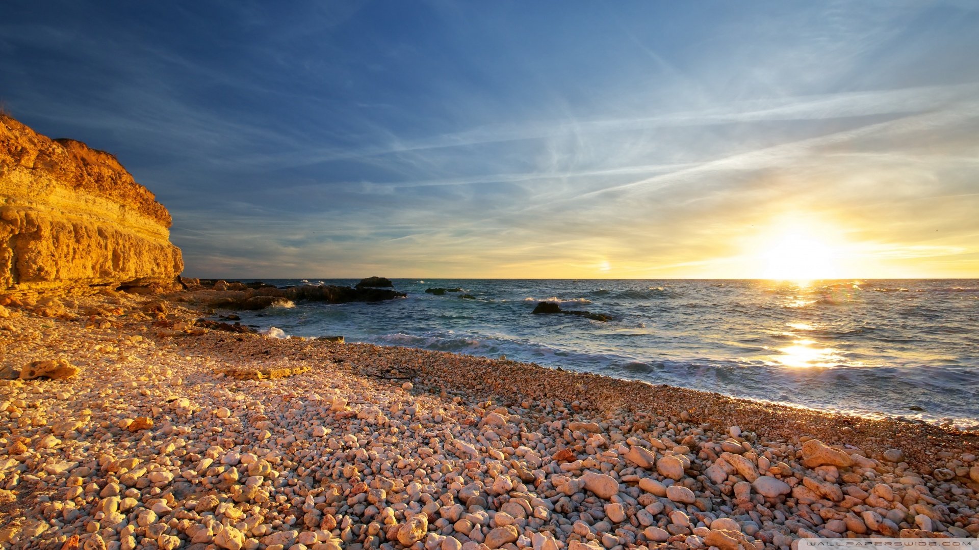 风景,落日余晖,儿童桌面专用