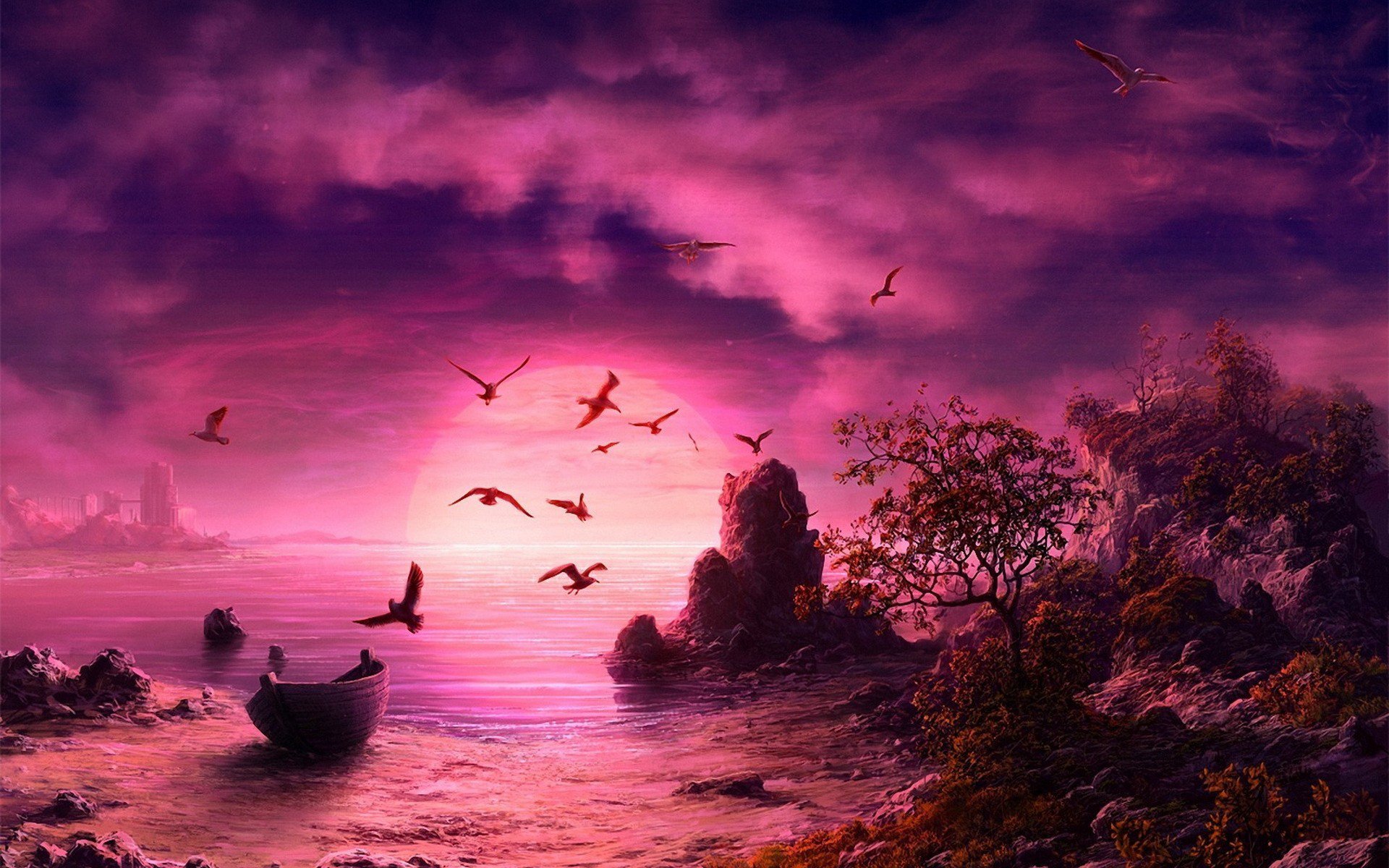 风景,奇幻梦境,儿童桌面专用