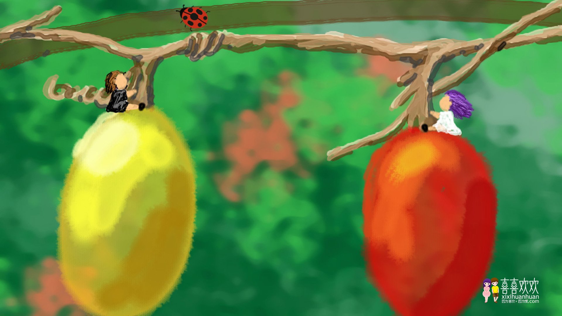 动漫,画儿晴天,儿童桌面专用