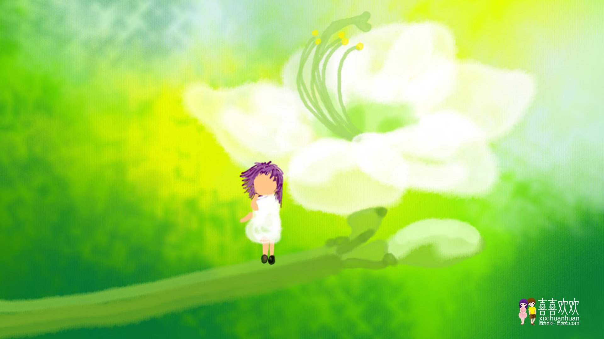 动漫,画儿晴天,儿童桌面专用