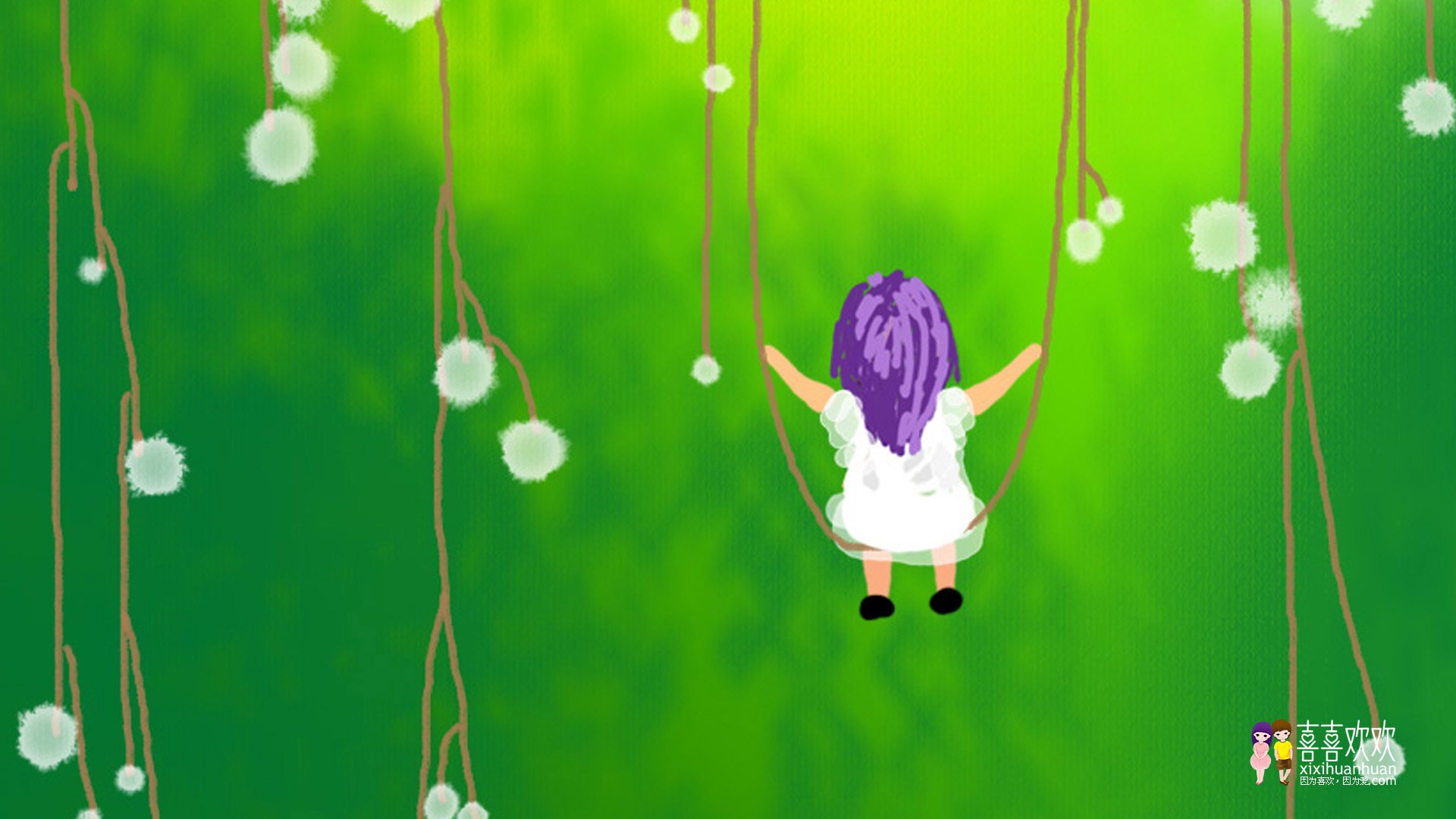 动漫,画儿晴天,儿童桌面专用