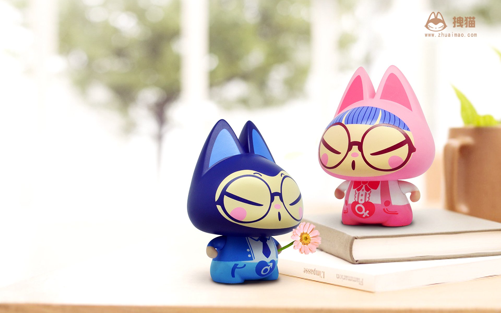 动漫,卡通,拽猫,七夕,儿童桌面专用