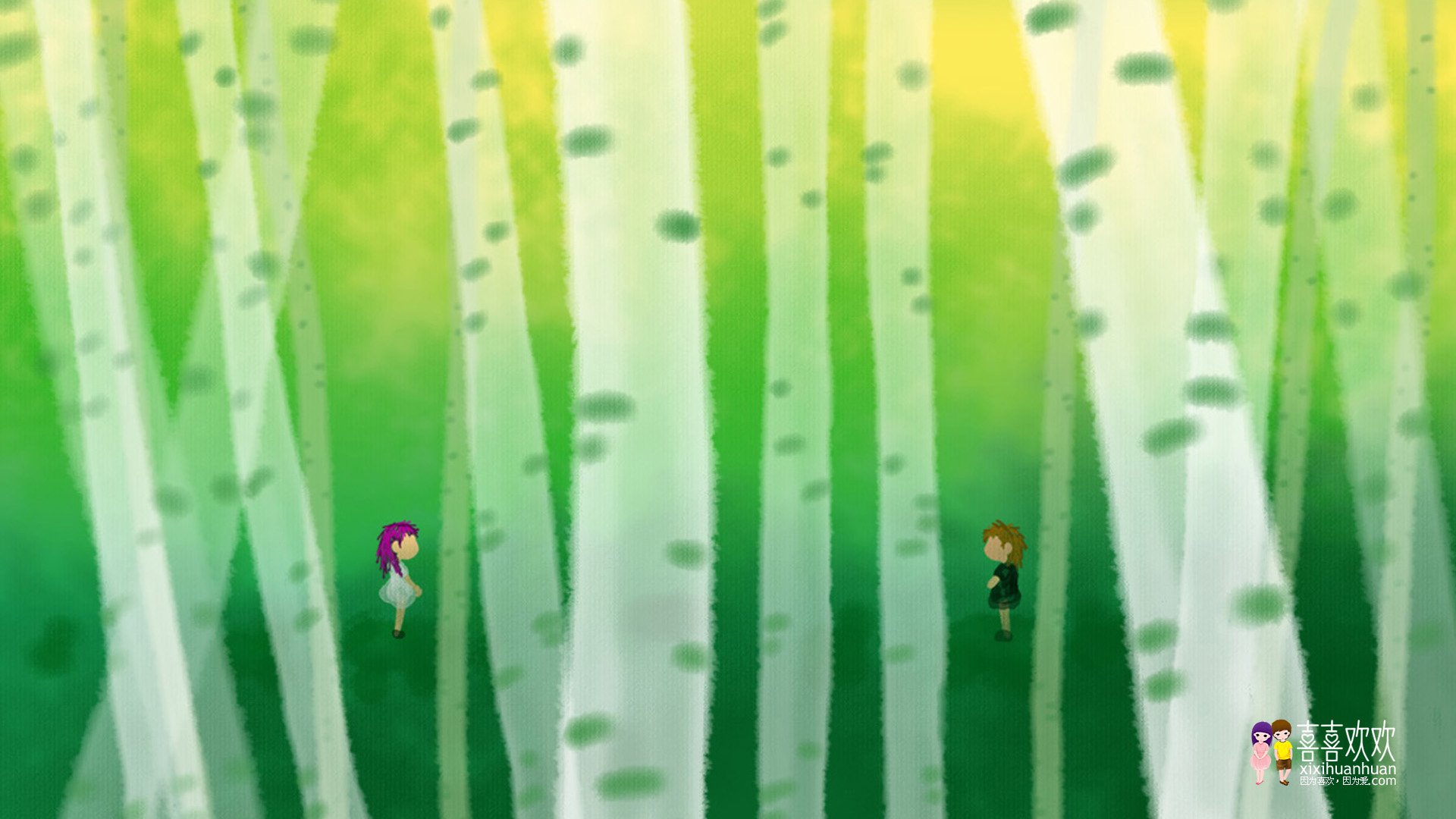 动漫,画儿晴天,儿童桌面专用