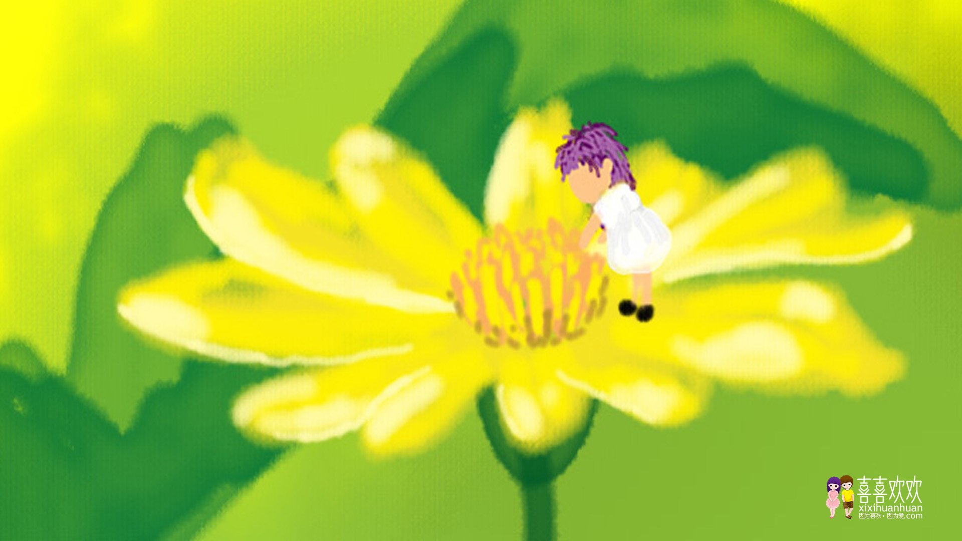 动漫,画儿晴天,儿童桌面专用