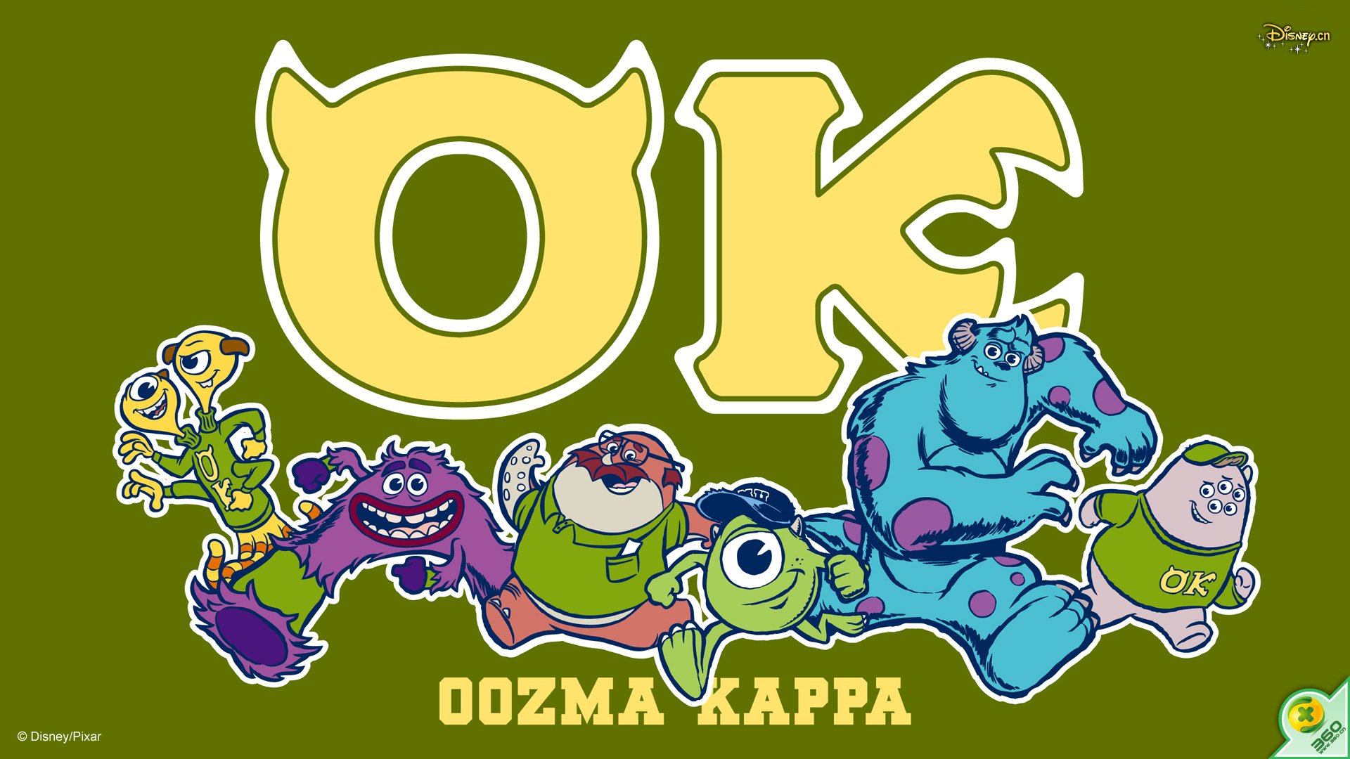 动漫,怪物大学2,迪士尼,皮克斯,独家首发,儿童桌面专用