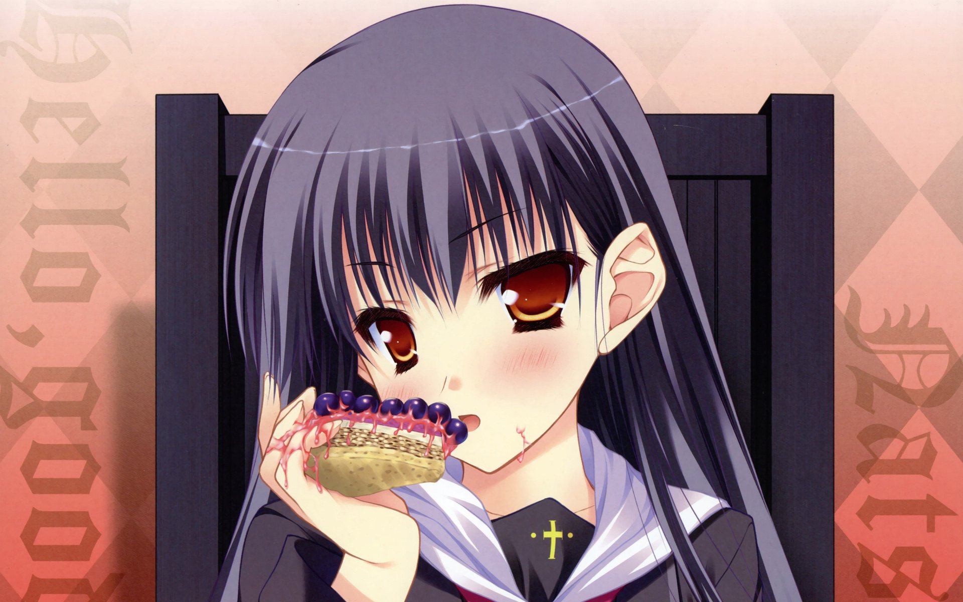 动漫,Hello-good-bye,少女,手绘,卡通,萝莉,儿童桌面专用