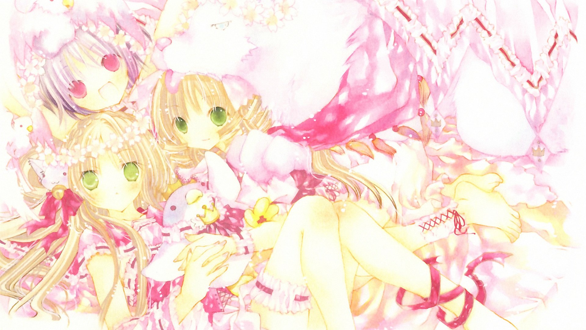 动漫,少女,手绘,萝莉,卡通,儿童桌面专用