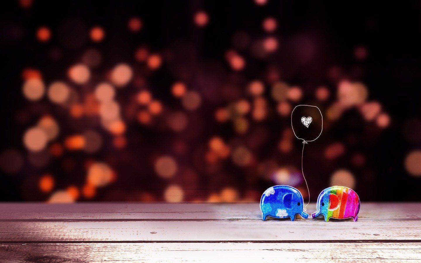 爱情美图,唯美温馨,小象,情侣,恩爱