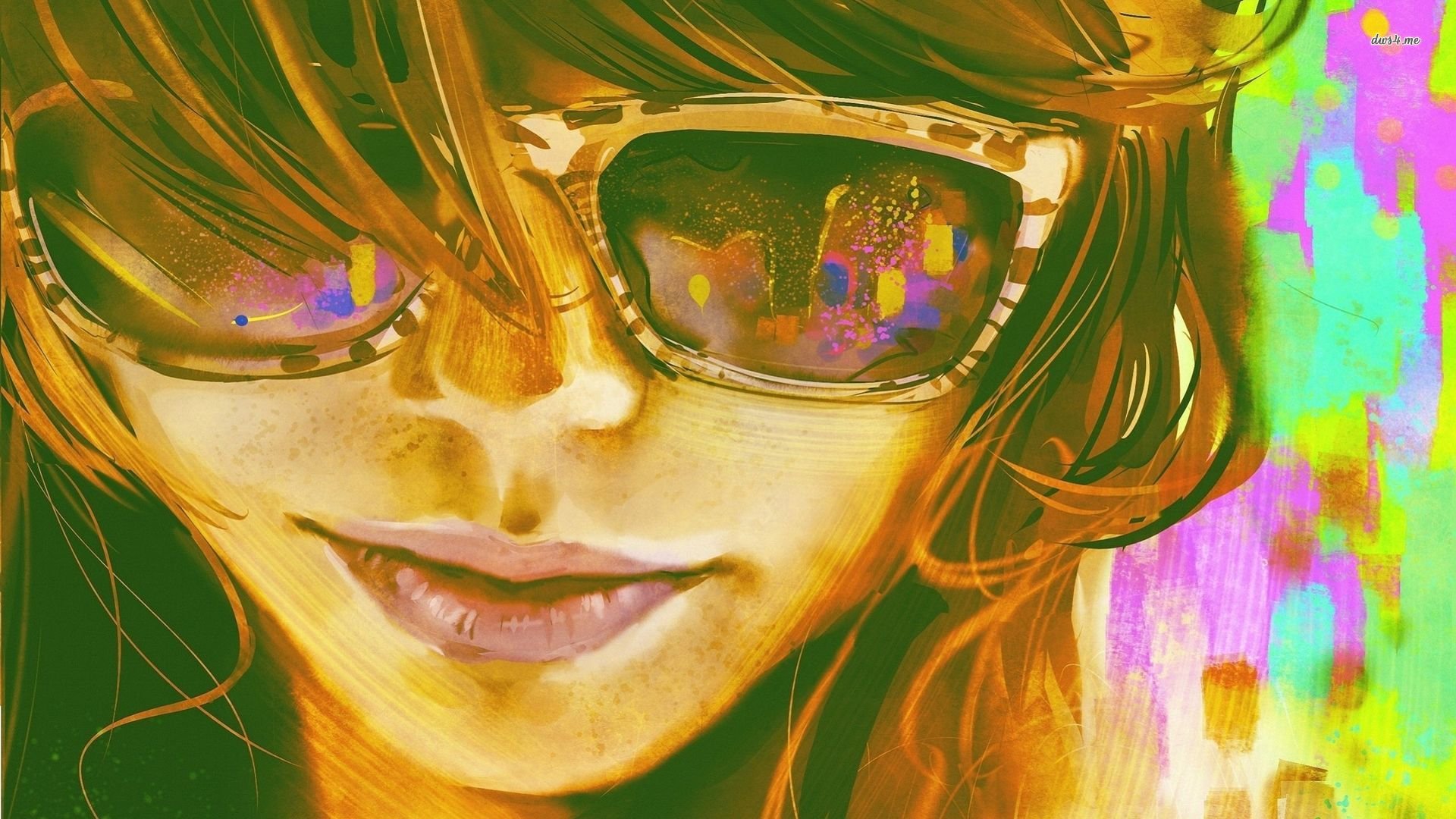 创意,手绘,美女