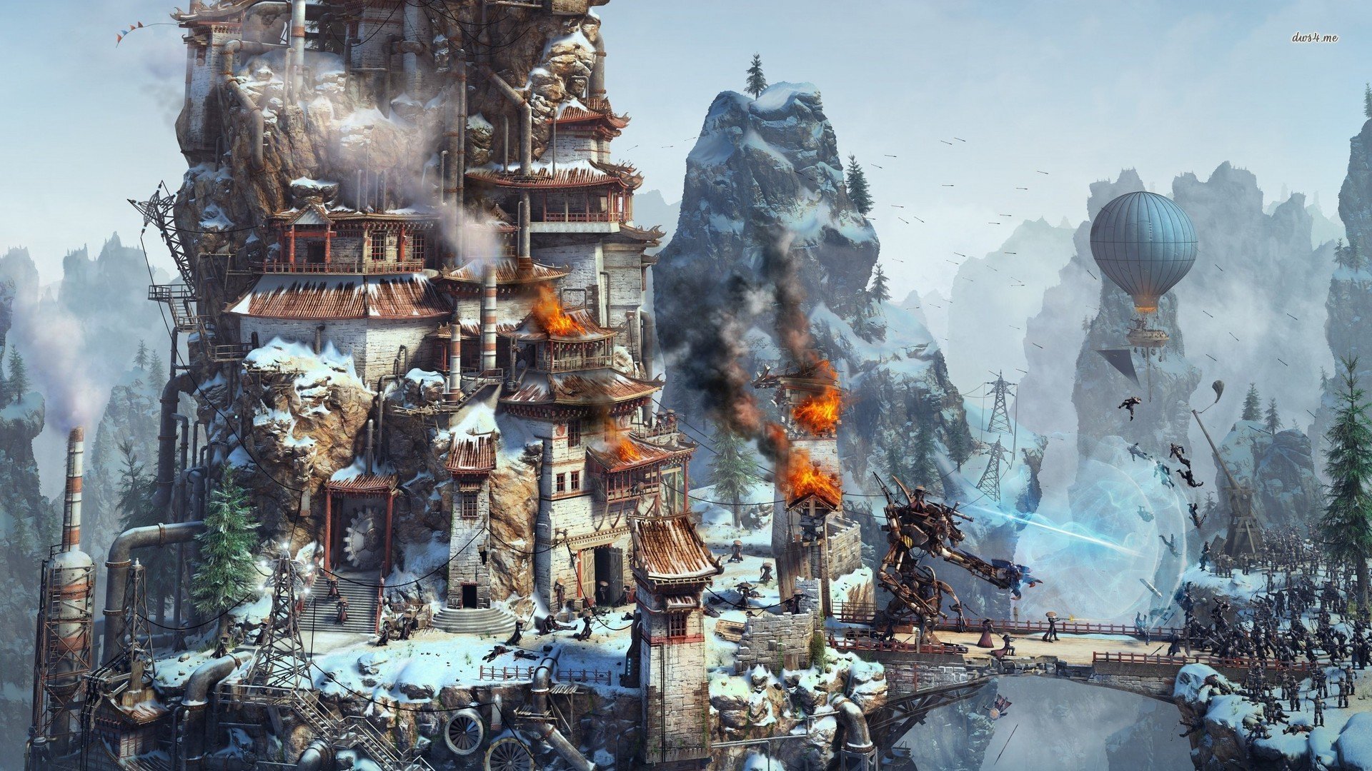 游戏,手绘,战争,场景