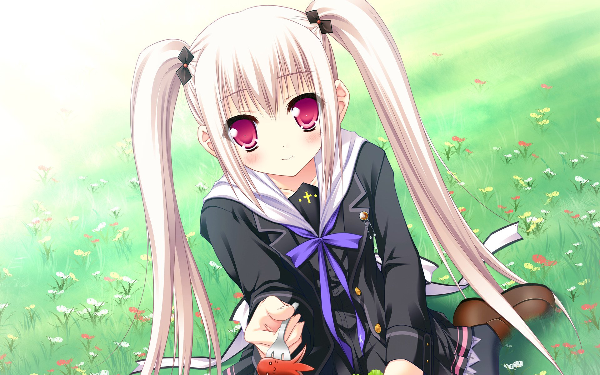 动漫,Hello-good-bye,少女,手绘,卡通,萝莉,儿童桌面专用