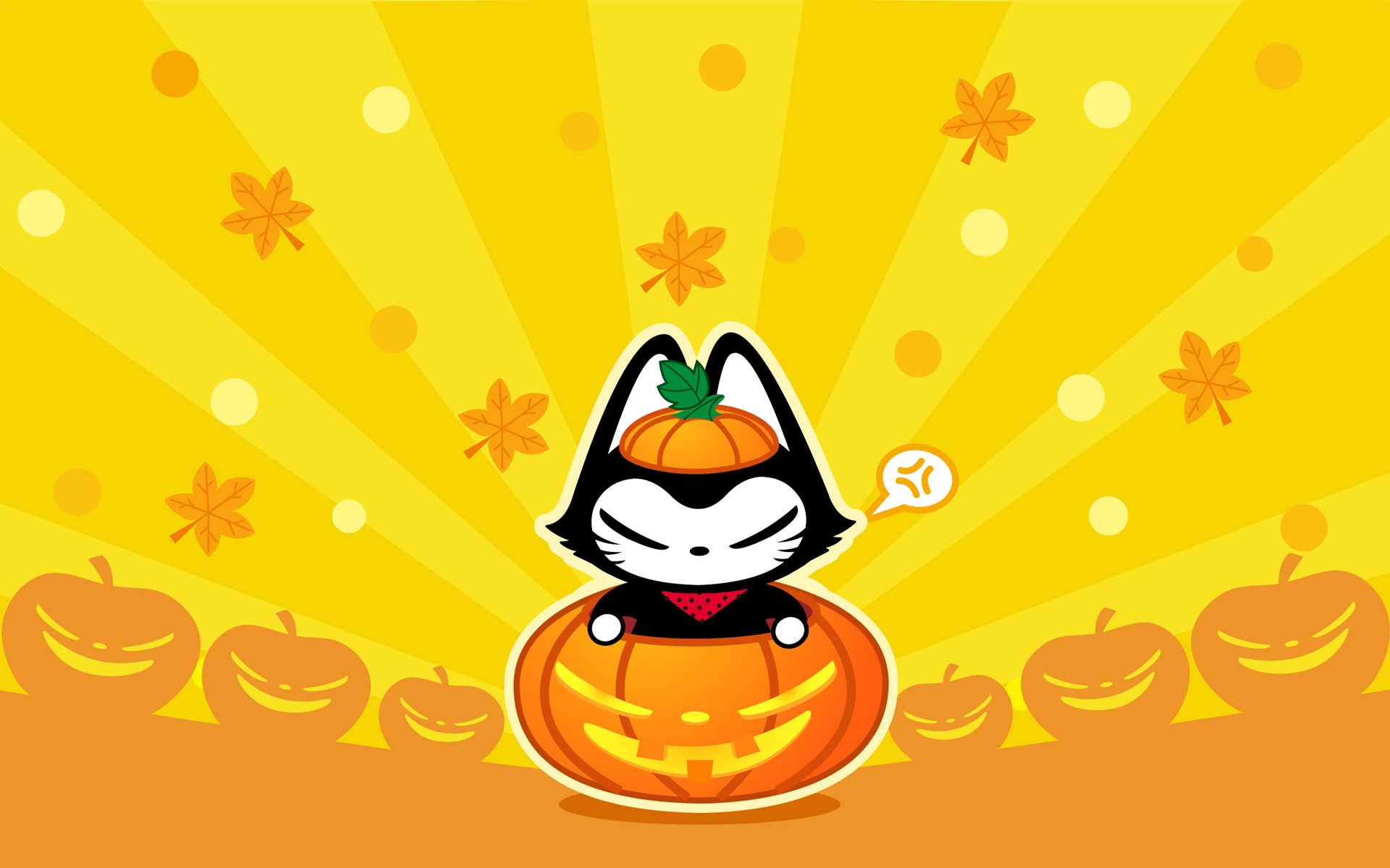 动漫,拽猫,万圣节,原创,节日,手绘,儿童桌面专用