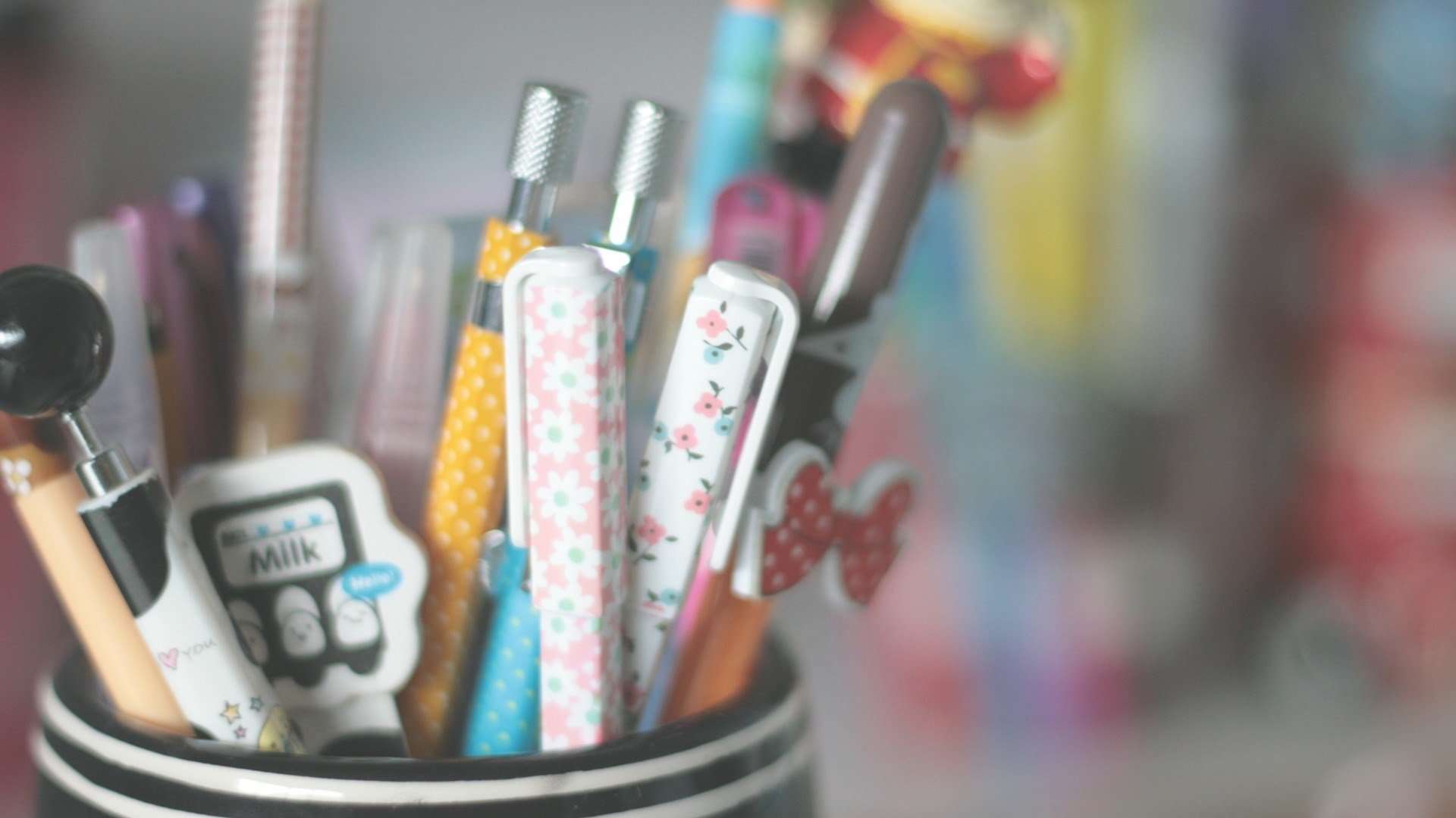 小清新,静物写真,笔筒,儿童桌面专用