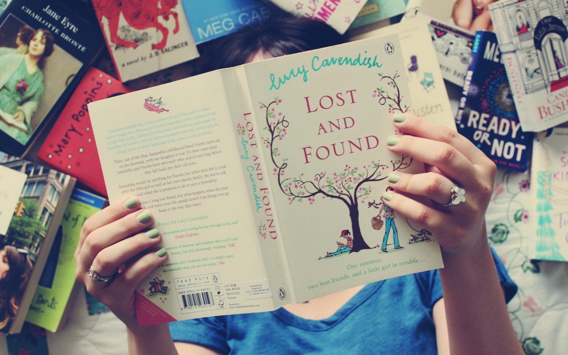 小清新,书籍,书本,少女,温馨一刻,儿童桌面专用