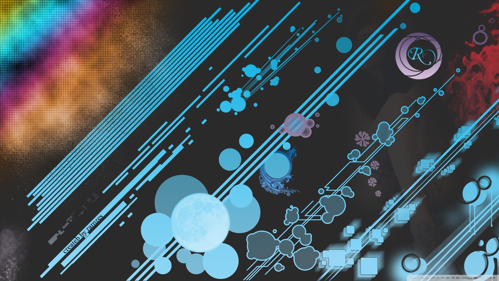 创意,炫彩,线条,儿童桌面专用