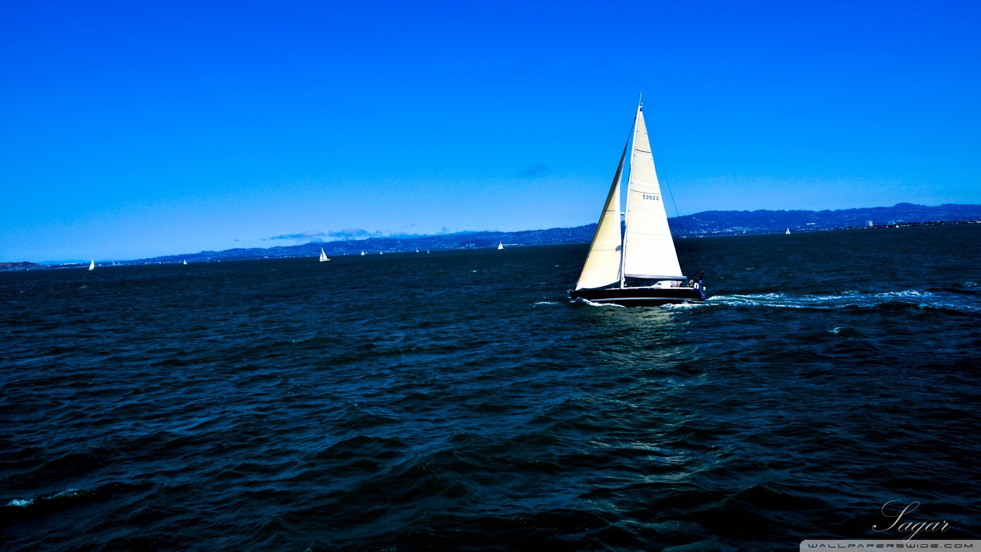 风景,海洋天堂,帆船,儿童桌面专用