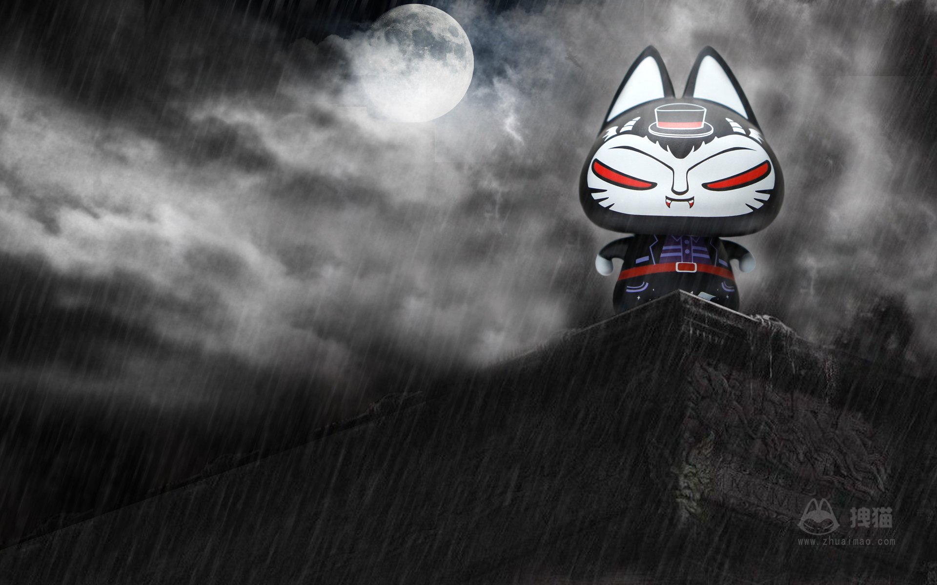 动漫,拽猫,万圣节,卡通,诡异,恶搞