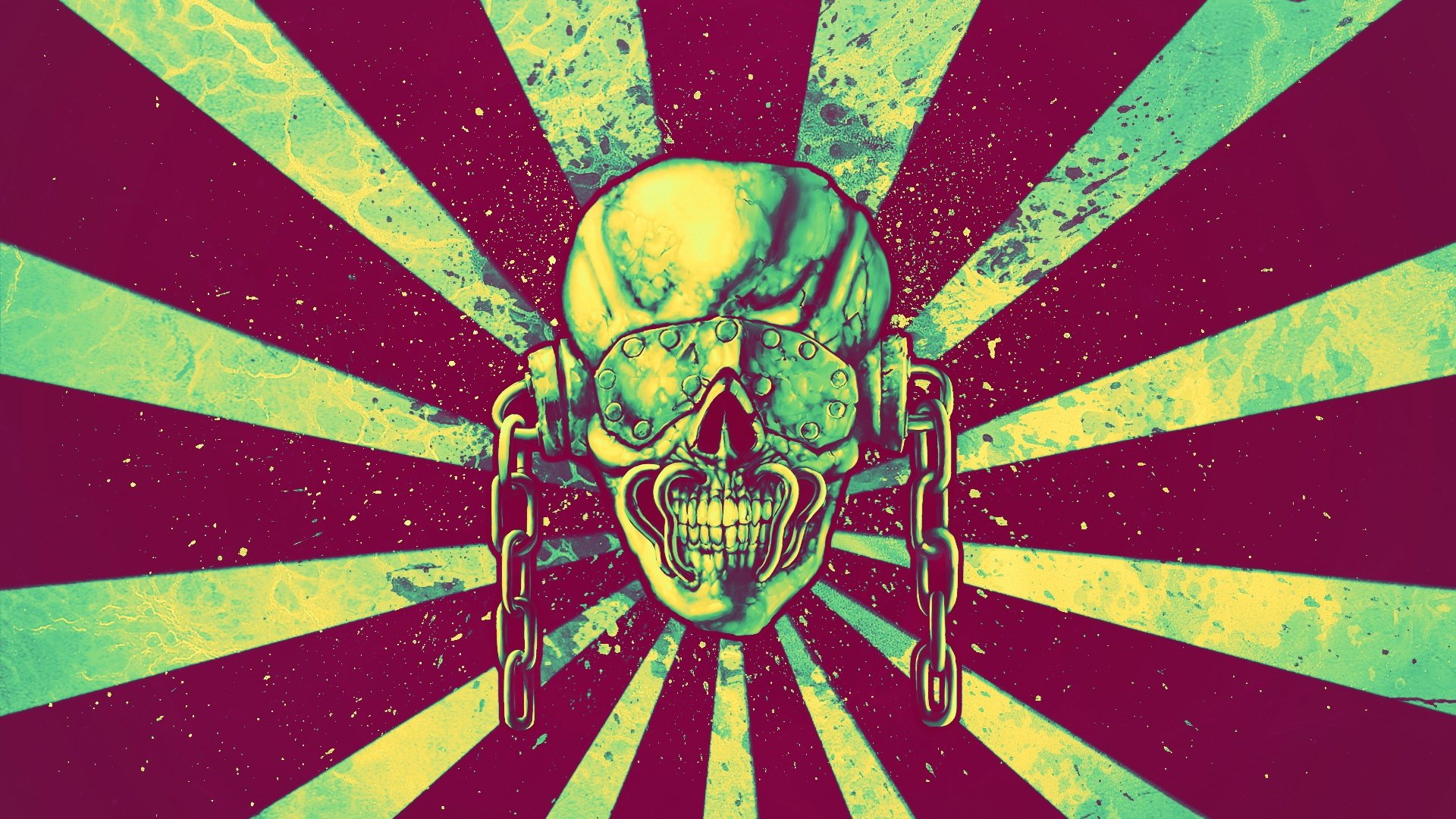 炫酷,骷髅,设计,炫彩