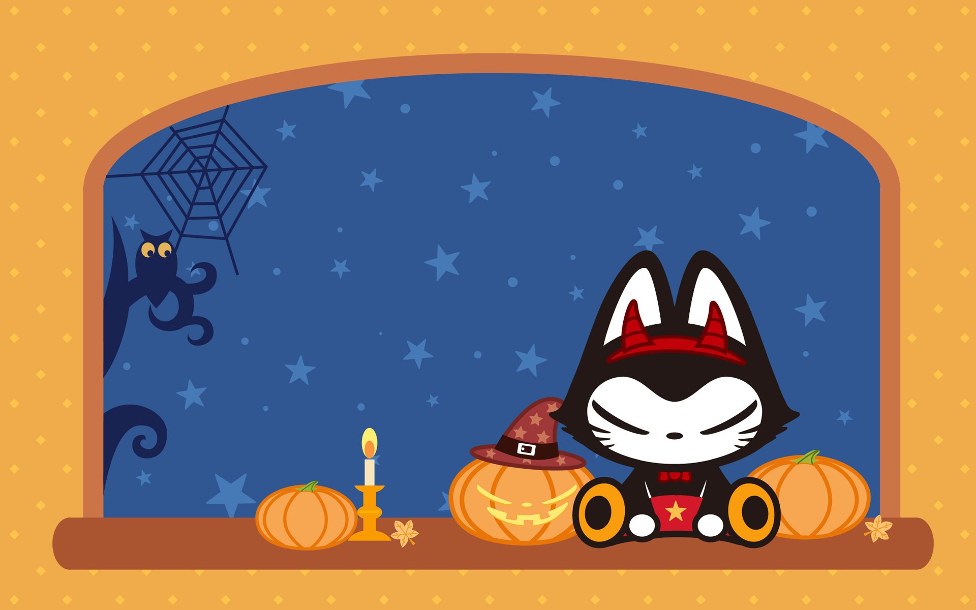 动漫,拽猫,万圣节,原创,节日,手绘,儿童桌面专用