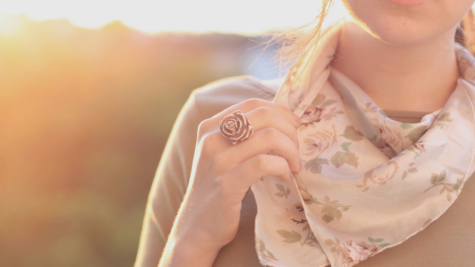 小清新,戒指,清新淡雅,少女,阳光,儿童桌面专用