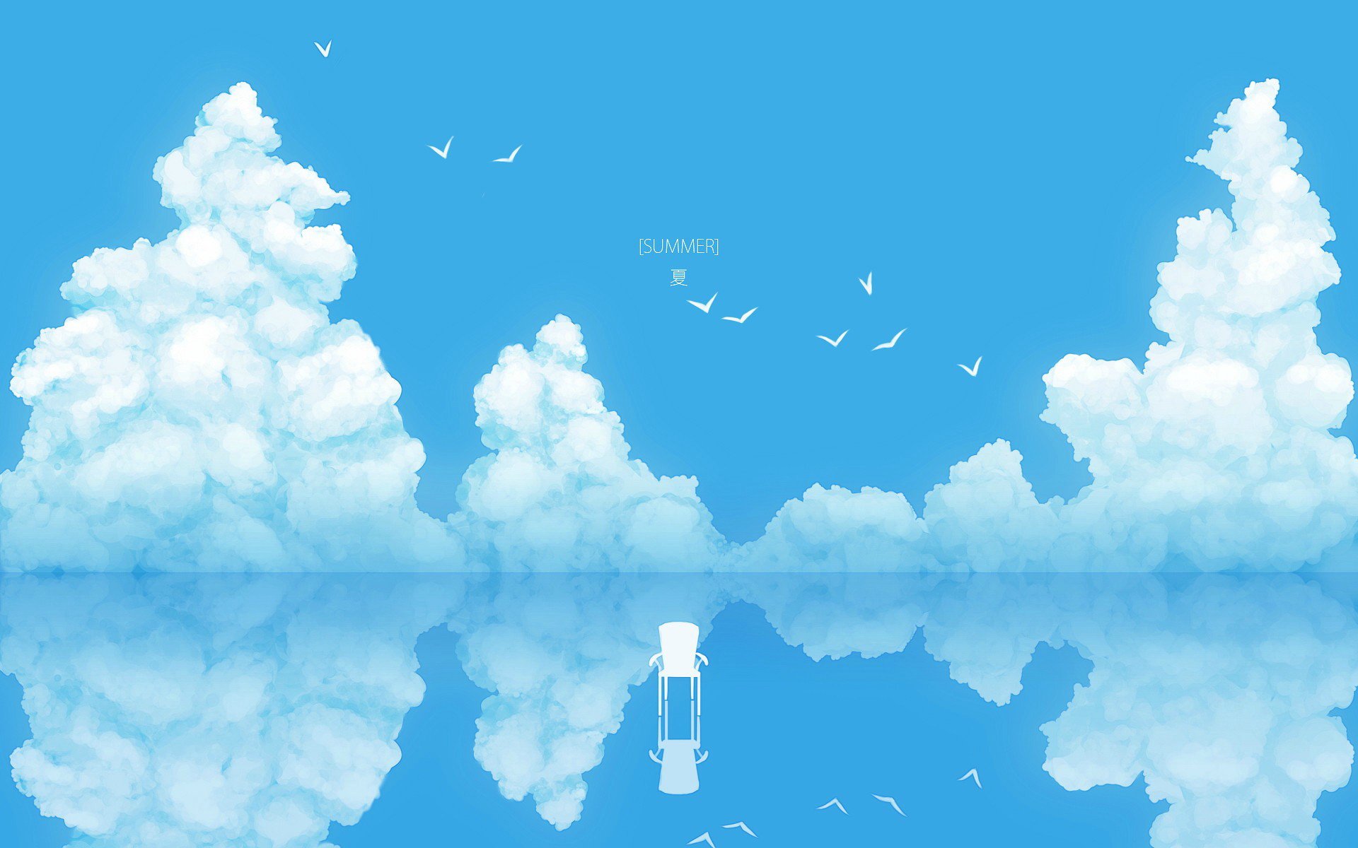 创意,蓝色,天空,儿童桌面专用