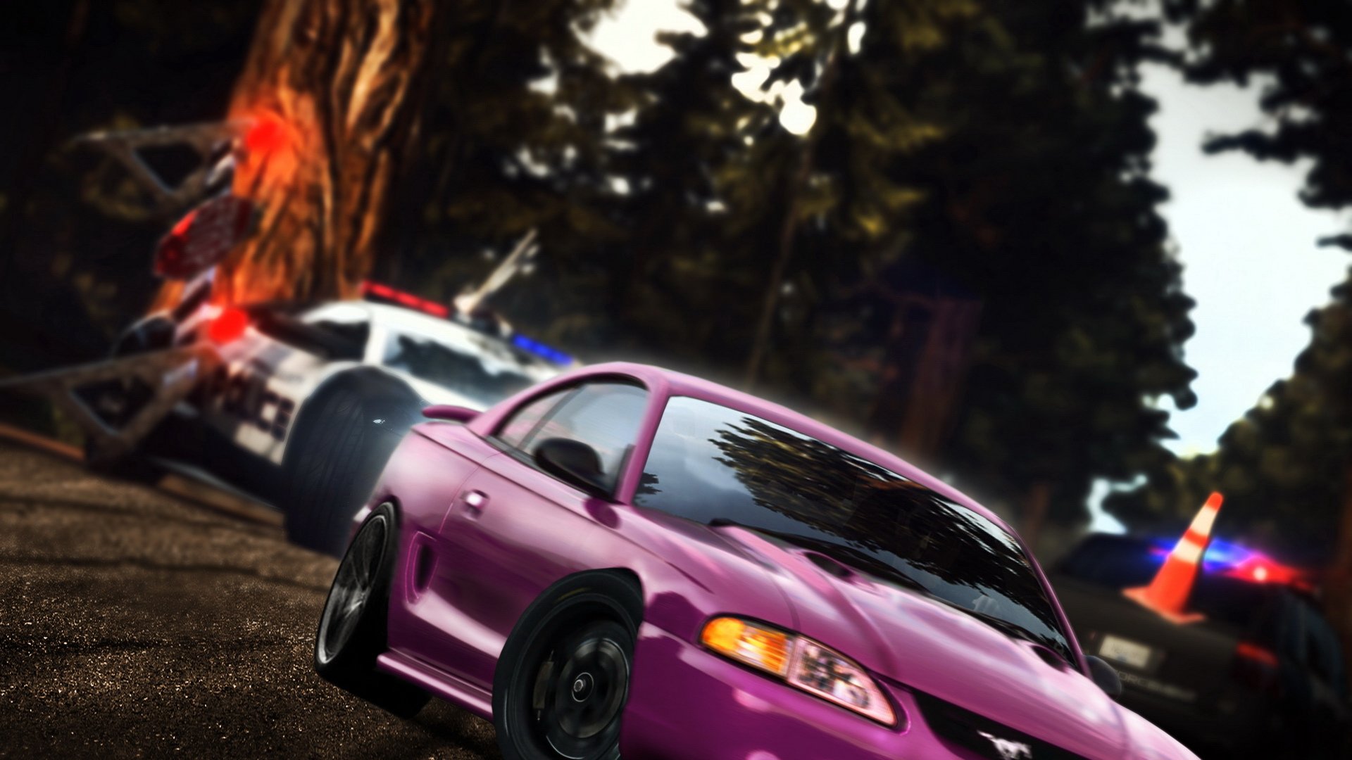 汽车,赛车,警车,野马,儿童桌面专用