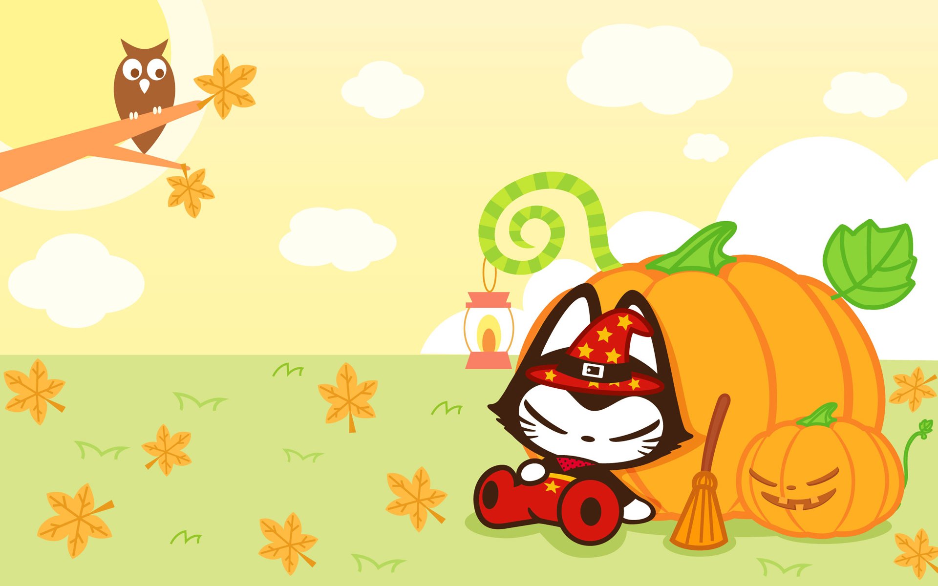 动漫,拽猫,万圣节,原创,节日,手绘,儿童桌面专用