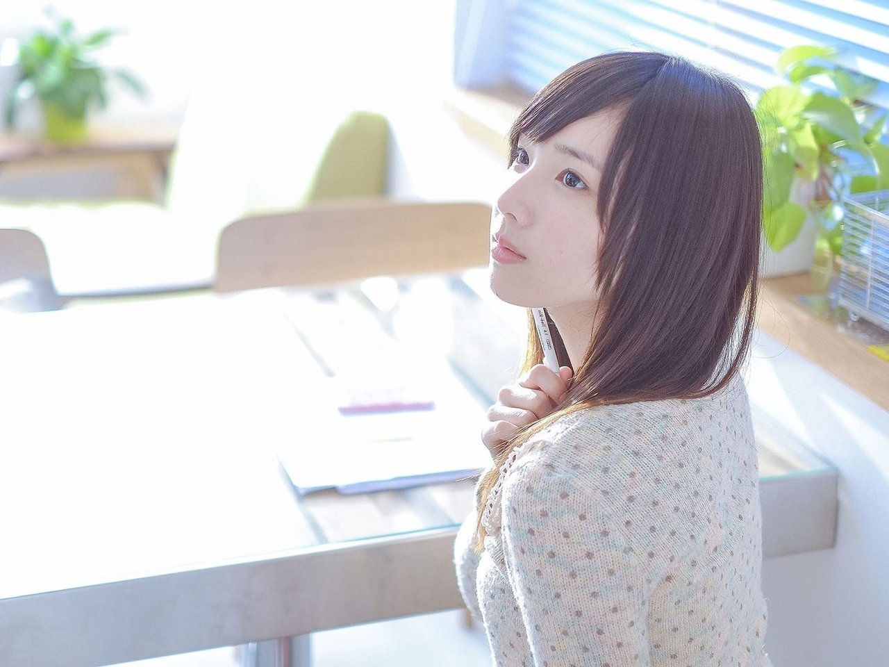 美女,清纯,可爱,清新,少女,萌妹子,长发