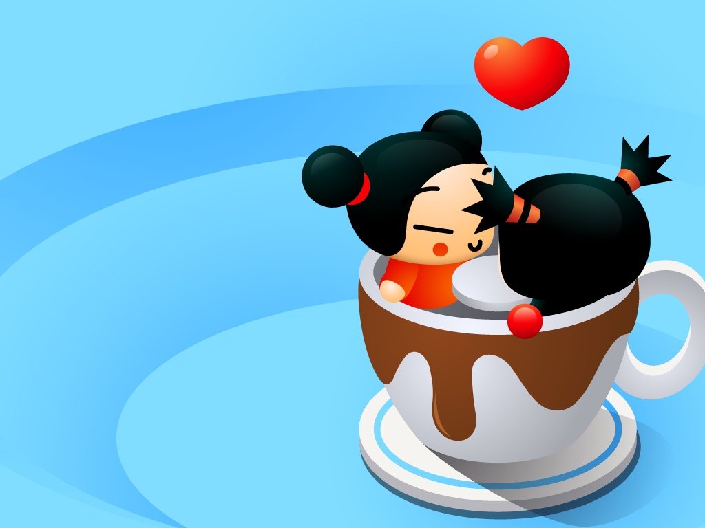 PUCCA料理屋,PUCCA,中国娃娃,VOOZ,韩国,动漫,卡通,儿童桌面专用