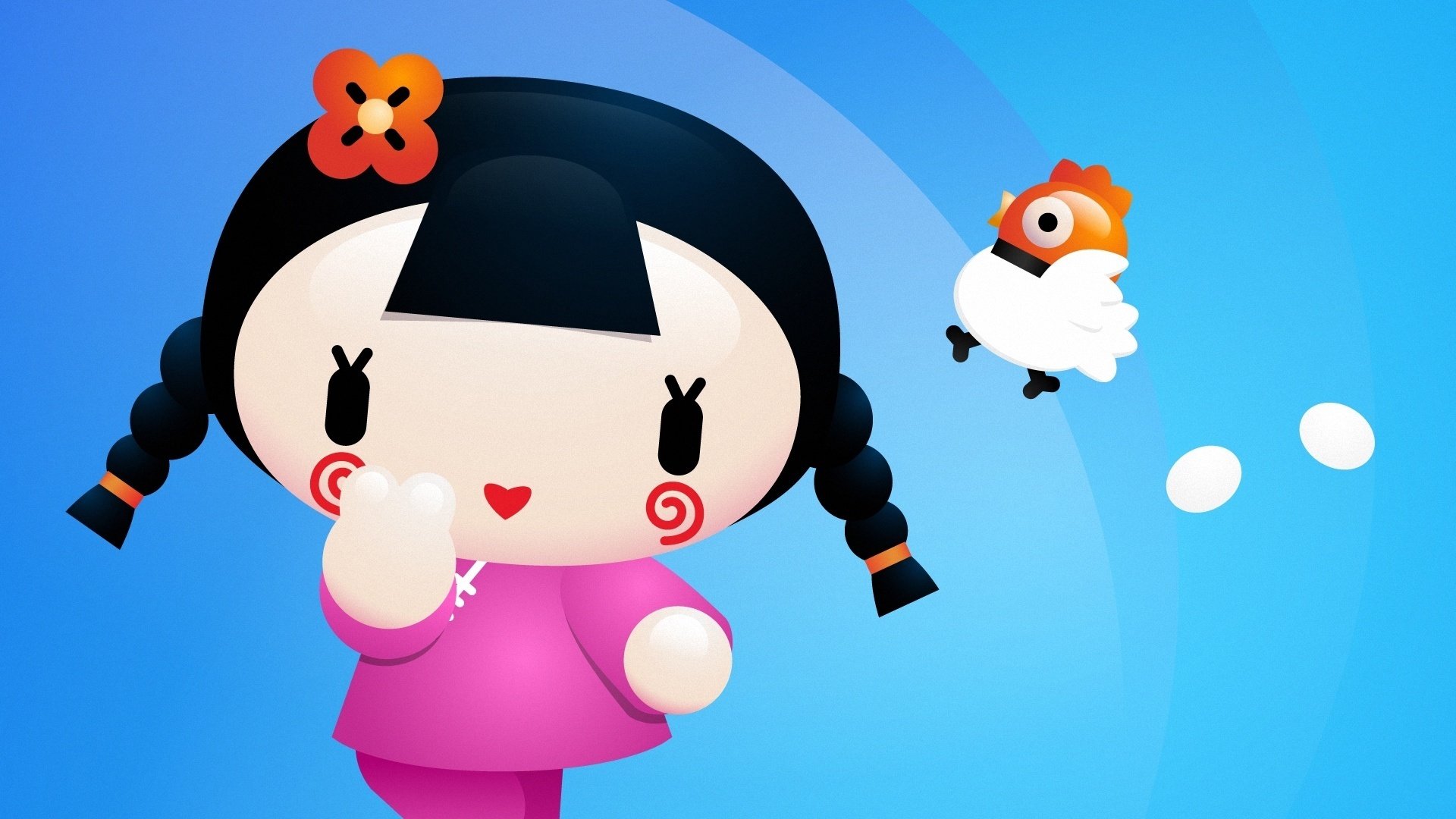 动漫,卡通,pucca,中国娃娃,可爱,儿童桌面专用