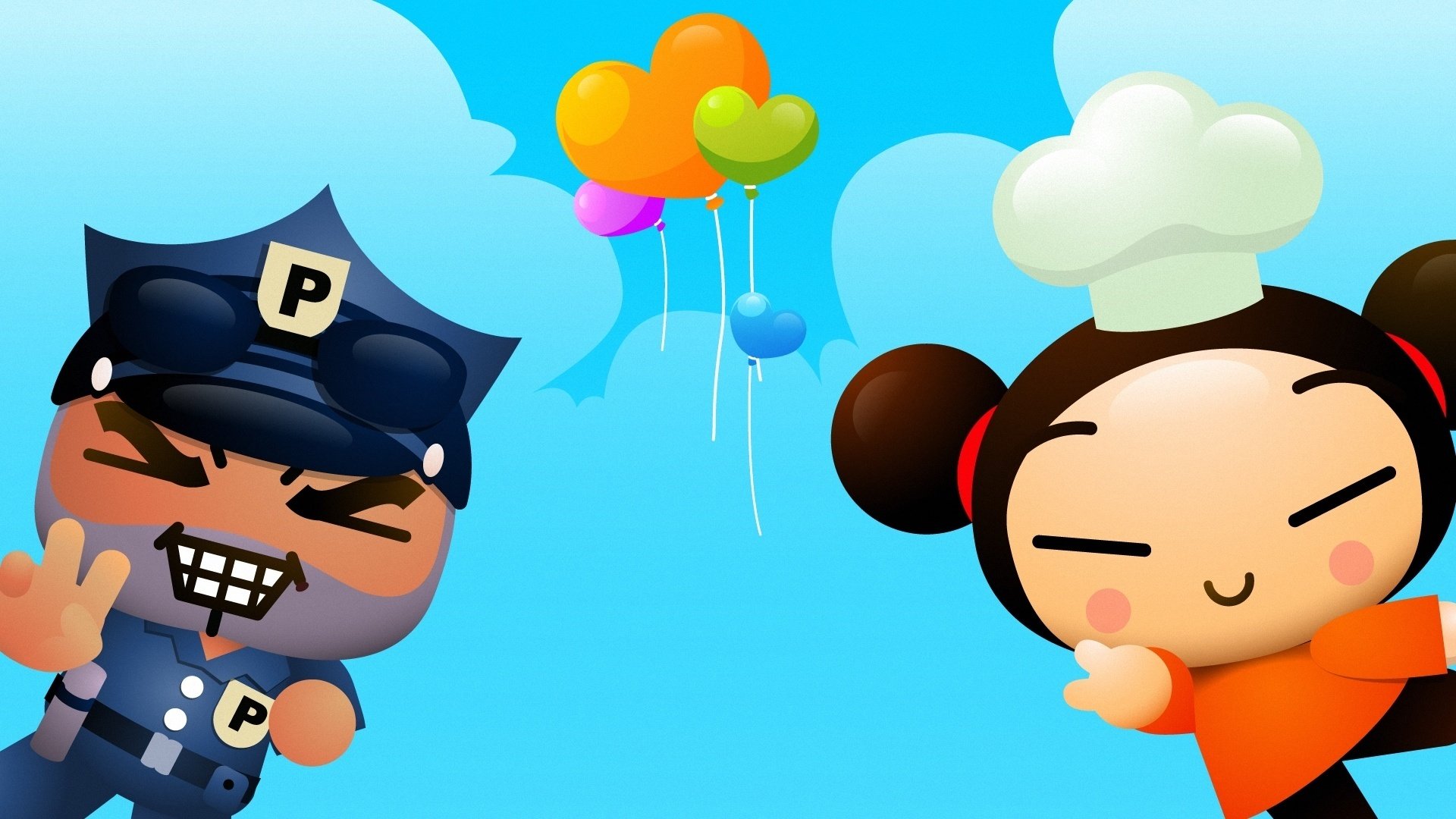 动漫,卡通,pucca,中国娃娃,可爱,儿童桌面专用