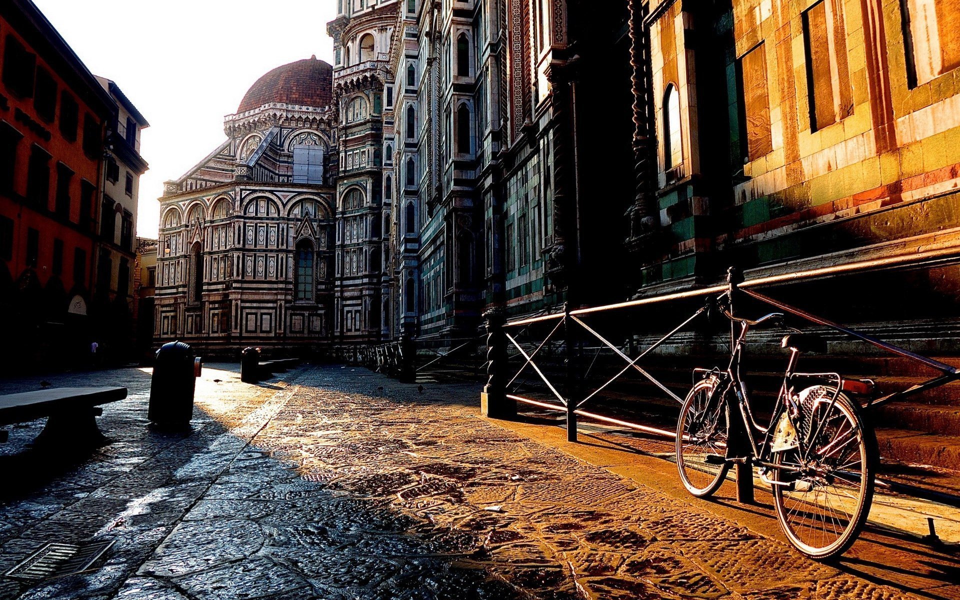 风景,美如画,蓝天,心旷神怡,小巷,复古,城镇,街道,儿童桌面专用