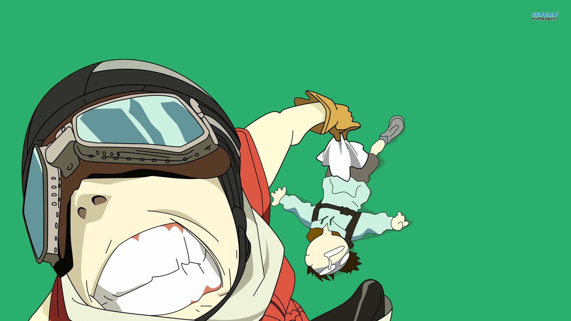 动漫,绿色,卡通