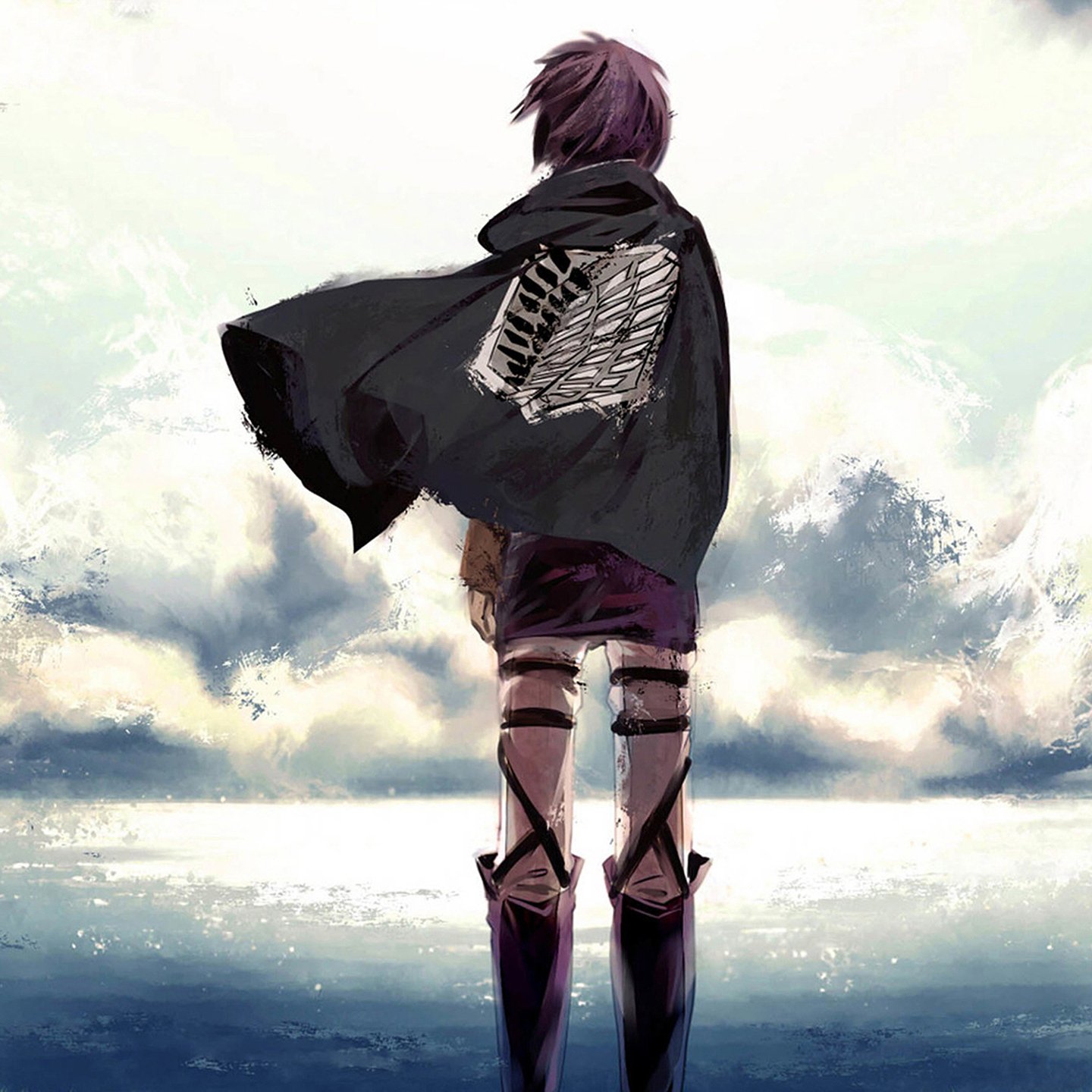 动漫,进击巨人,手绘,儿童桌面专用