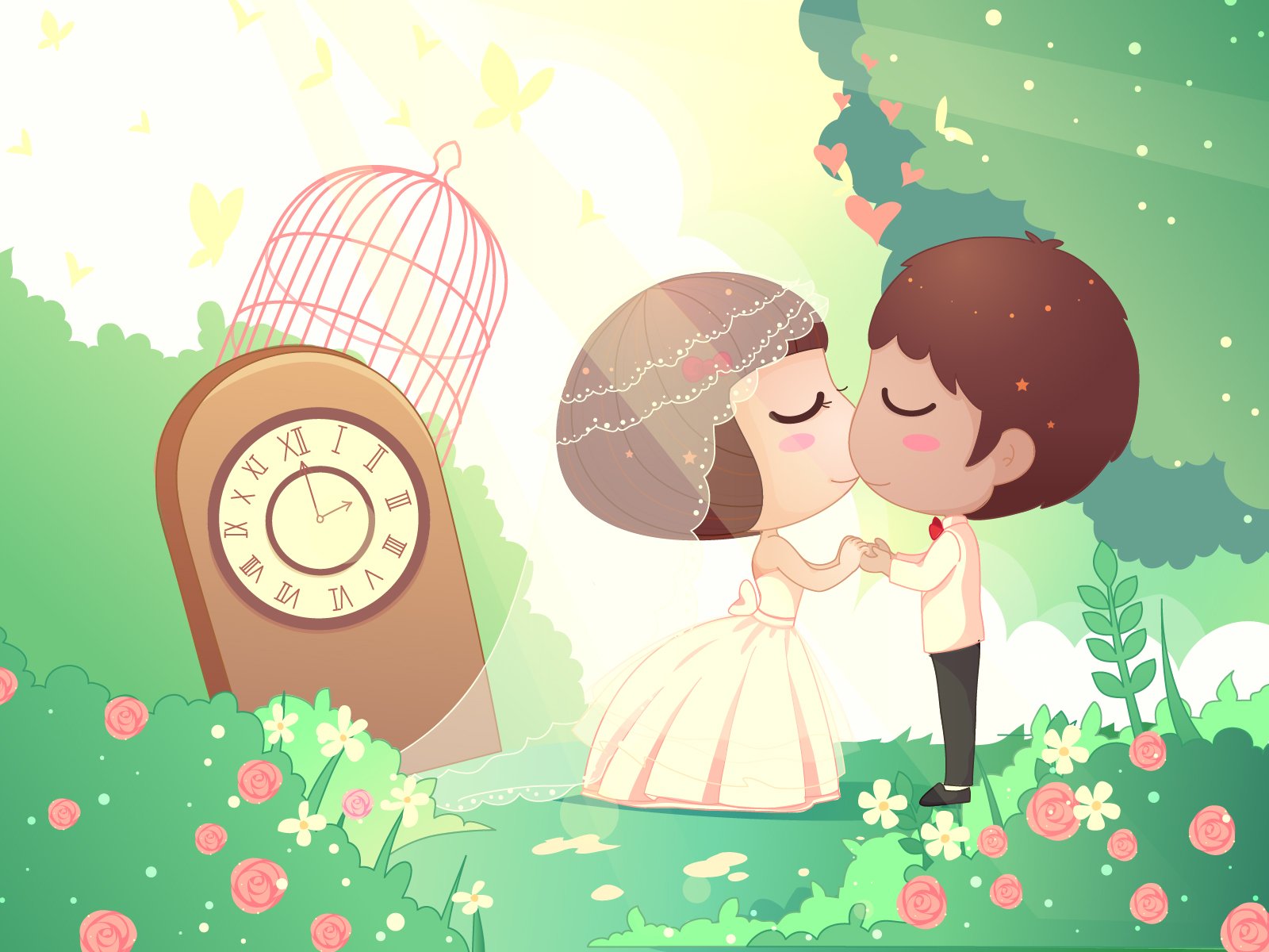 动漫,卖萌,可爱,手绘,唯美,麦拉风,麦麦,婚纱,儿童桌面专用