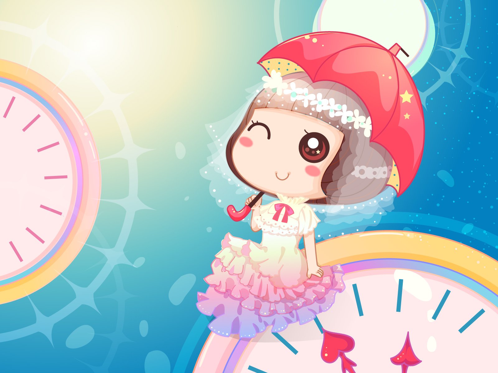 动漫,麦拉风,可爱,卖萌,清新,手绘,婚纱,儿童桌面专用