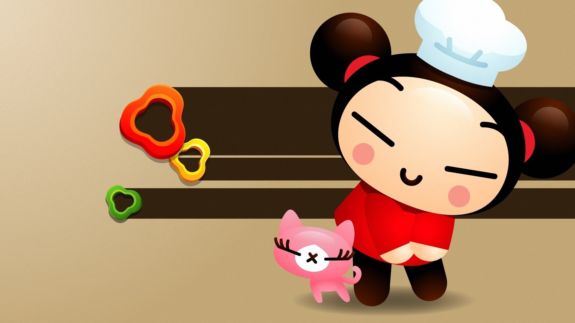 动漫,卡通,pucca,中国娃娃,可爱,儿童桌面专用