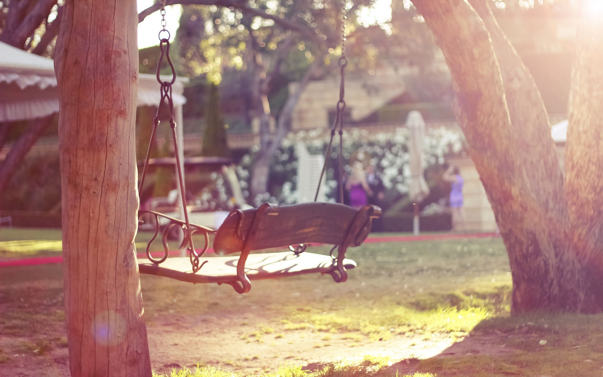 小清新,秋千,温馨,儿童桌面专用