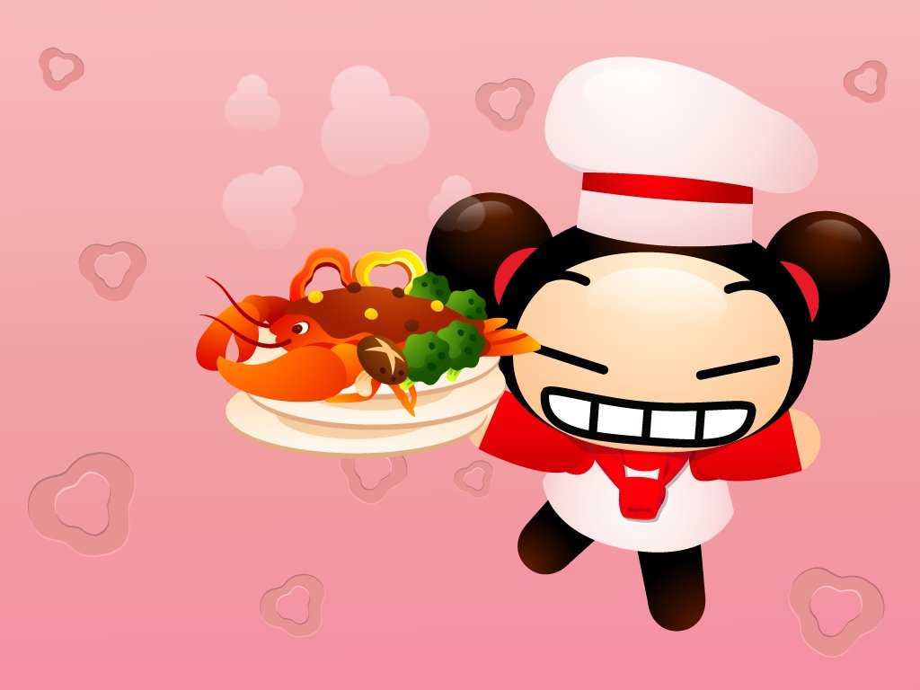 PUCCA料理屋,PUCCA,中国娃娃,VOOZ,韩国,动漫,卡通,儿童桌面专用