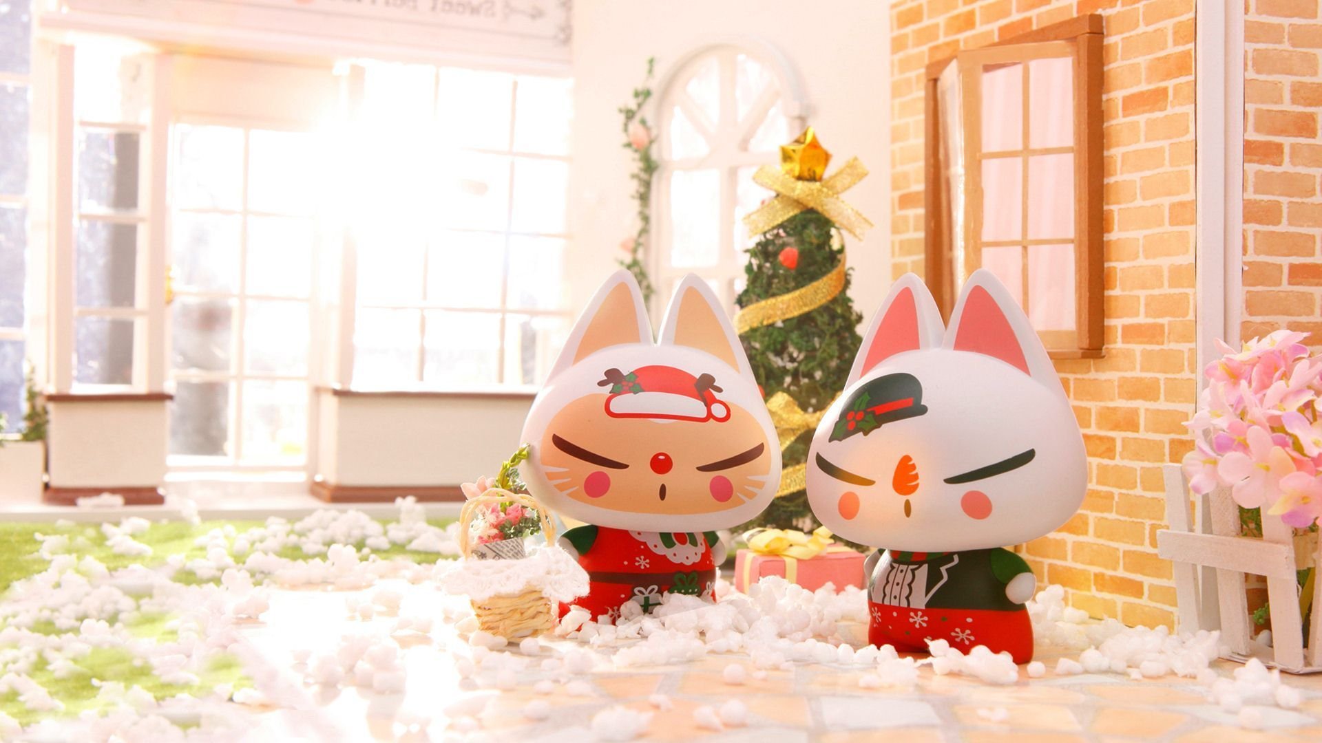 动漫,可爱,动画,手绘,圣诞节,拽猫,儿童桌面专用