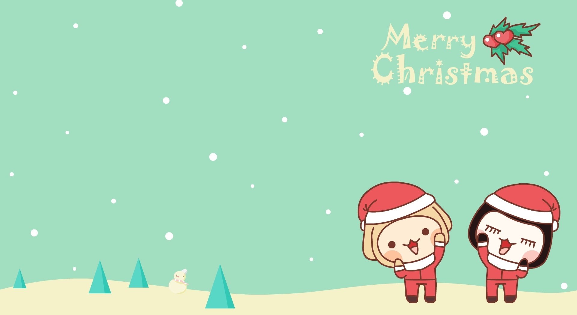 动漫,小左小右,可爱,萌系,儿童桌面专用